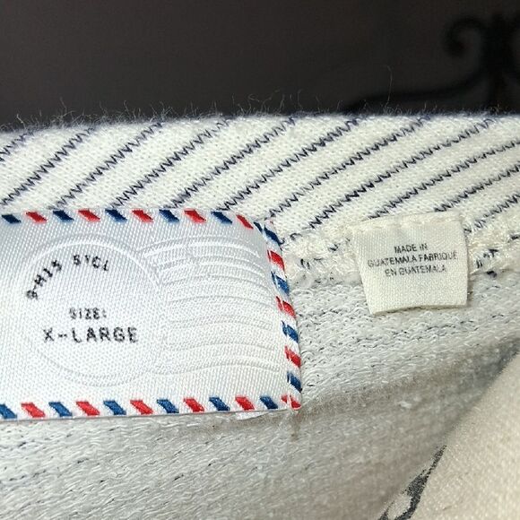 Anthropologie Postmark Striped Off-Shoulder Top with Tie Front Xlarge - Picture 9 of 9